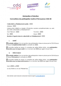 Visuel - convention complémentaire santé prévoyance cdg50