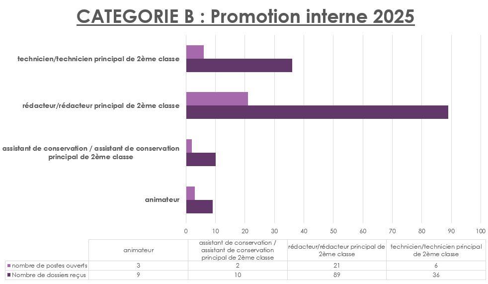 Promotion interne Catégorie B