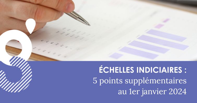 Échelles indiciaires : 5 points en plus au 1er janvier 2024