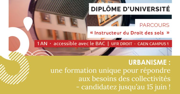 Urbanisme : une formation unique pour répondre aux besoins des collectivités – candidatures ouvertes jusqu&rsquo;au 15 juin