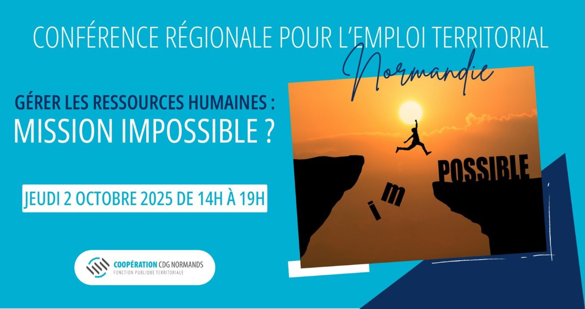 Prenez date : la prochaine conférence régionale pour l’emploi territorial se tiendra le jeudi 2 octobre 2025